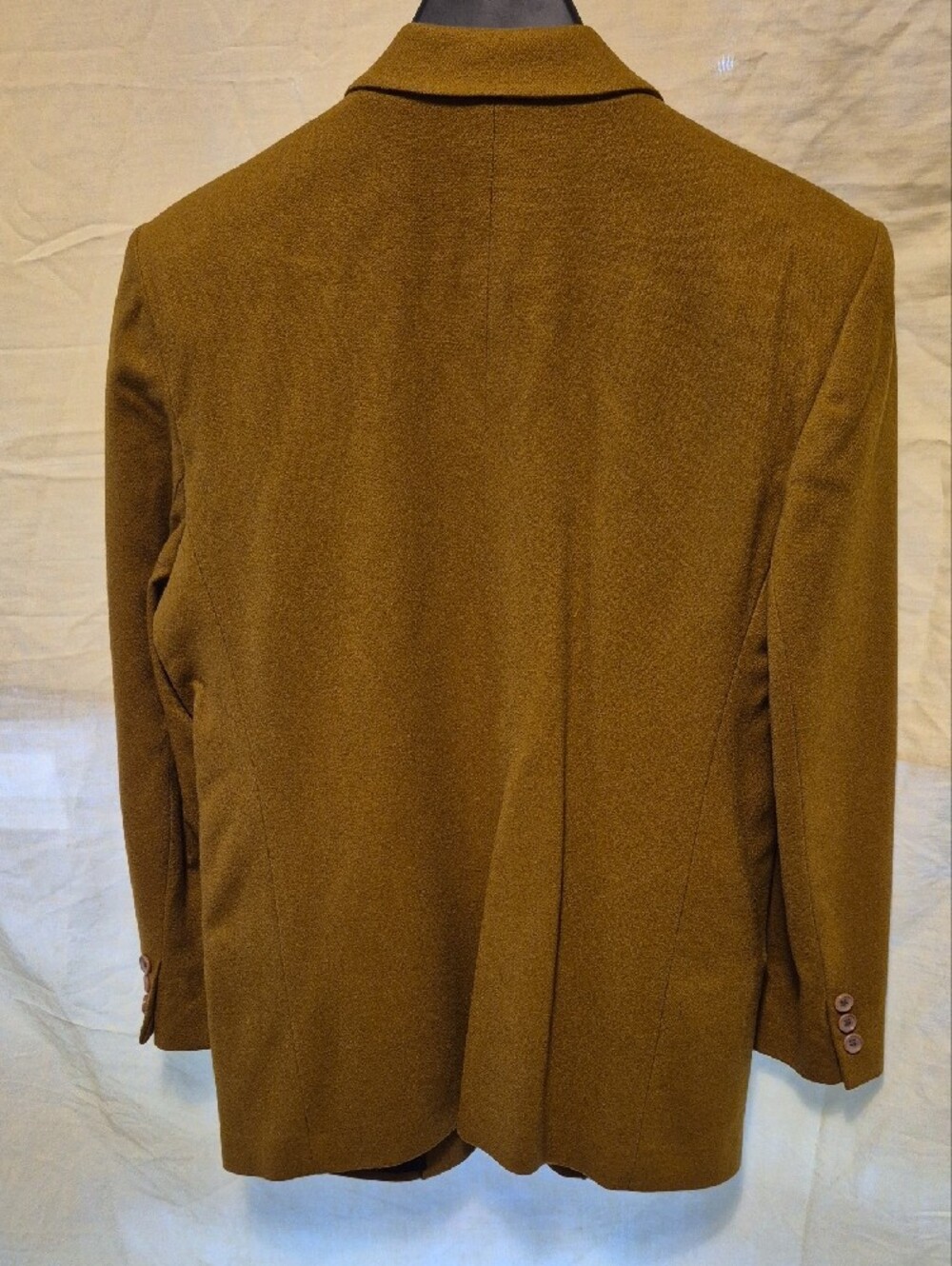 John Meyer Women's Single-Button Blazer in Mustard Brown Size 12 - Picture 5 of 6